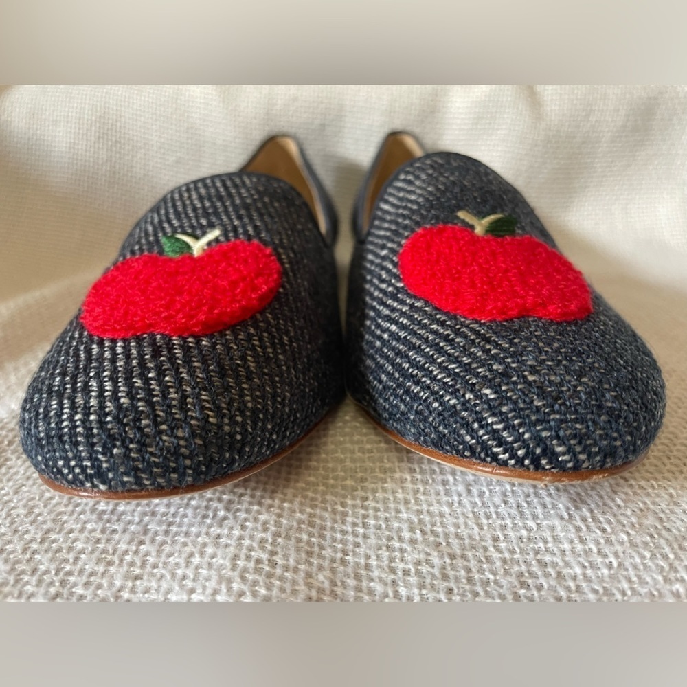 Talbots indigo blue Ryan novelty flat - Picture 3 of 8
